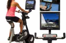 Virtual Bicycle Racing Against Real People