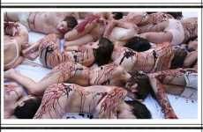 50 Bloody, Naked Bodies Against Fur