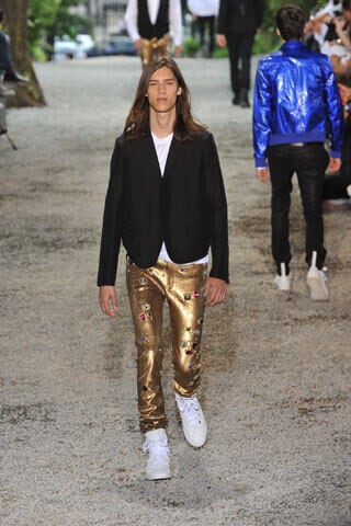 Sequined Gold Pants for Men