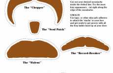 Cut-Out Mustaches