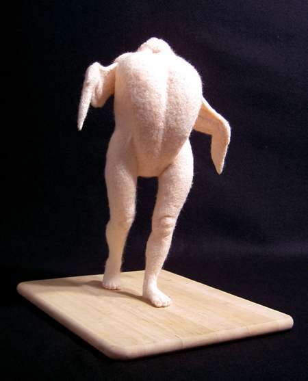 Plucked Chickens Made of Wool