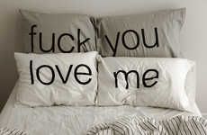 Vulgarity-Printed Pillow Cases