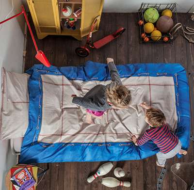Bouncy Trampoline-Print Bedding