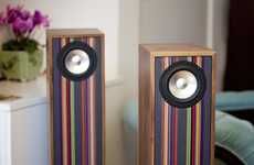 Striped Retro Speakers