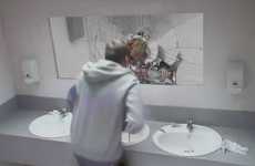 Simulated Crash Bathroom Pranks