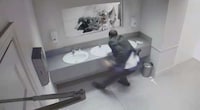 Simulated Crash Bathroom Pranks Image 6