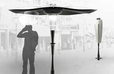 Smoke-Absorbing Umbrellas