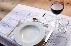 Dinner Etiquette Placemat Diagrams