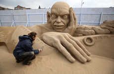 Movie-Themed Sand Sculptures