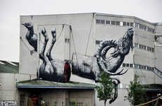 Twisted Severed Animal Murals
