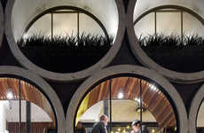 Barrel-Inspired Hotel Bars
