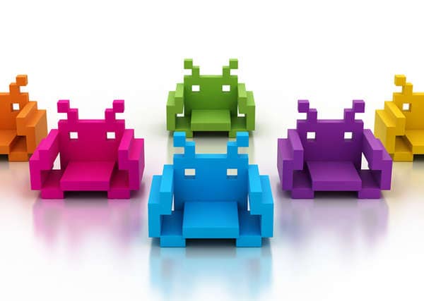 26 Nerdy Pixelated Furniture Designs