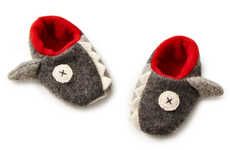 Shark-Toothed Baby Booties