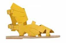 Banana-Inspired Gladiator Sandals