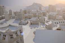 Delicate Paper-Made Metropolises