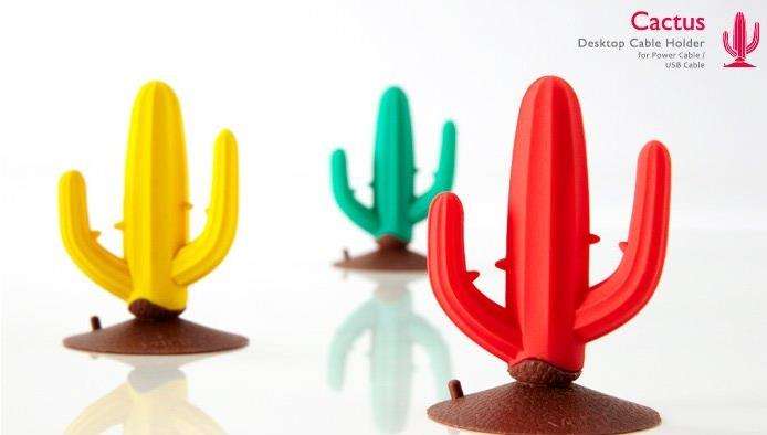 Plant Figurine Tech Organizers