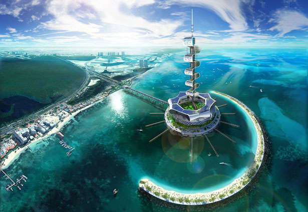 Ocean-Cleaning Eco Towers