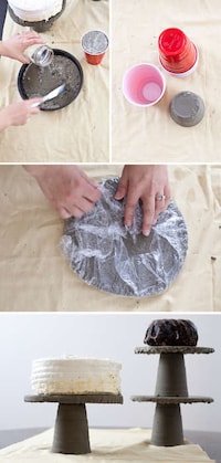 DIY Concrete Cake Stands Image 3