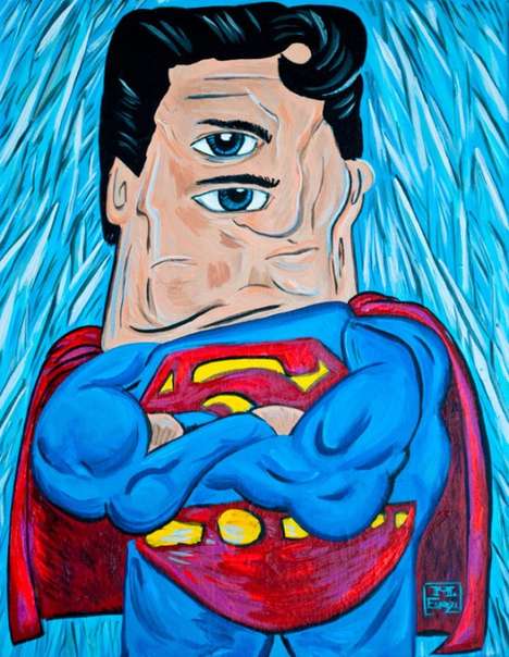 Picasso-Style Superhero Portraits