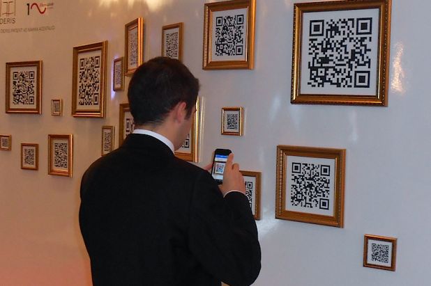 Scannable QR Code Galleries