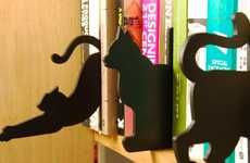 Feline Wooden Book Dividers