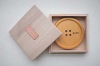 Button-Shaped Wooden Coasters Image 4