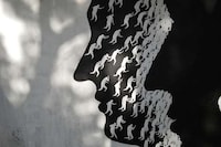 Surreal Monochromatic Street Art Image 2