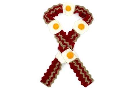 Food-Themed Crocheted Scarves