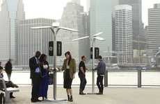 Solar Power-Charging Stations