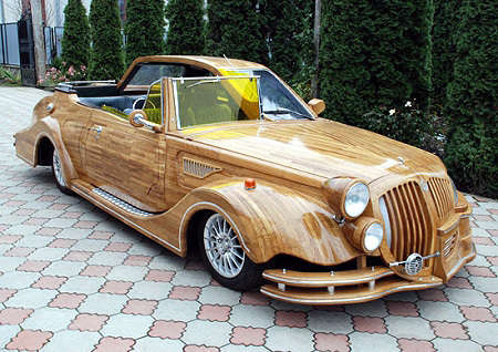 13 Astonishing Wooden Automobiles