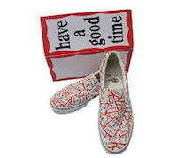 Amusement-Encouraging Sneakers Image 3