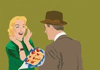 Satirical 50s-Inspired Portraits Image 7