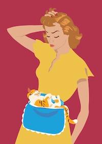 Satirical 50s-Inspired Portraits Image 8
