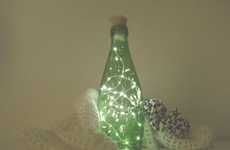 Firefly-Mimicking Bottle Lamps