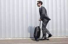 Zooming Luggage Scooters