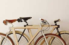 Sleek Wooden Bicycles