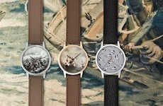 Patterned Analogue Watch Faces