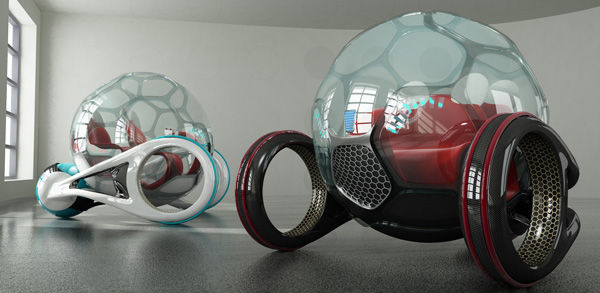 14 Surreal Spherical Automobiles