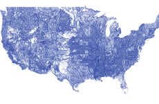 Veiny Detailed River Maps