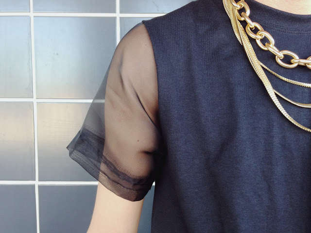 DIY Sheer Sleeve Shirts
