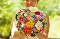 Crocheted Wedding Bouquets