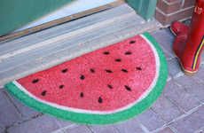 Upcycled Fruity Door Mats