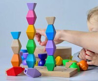 Colorful Stackable Wooden Toys Image 3