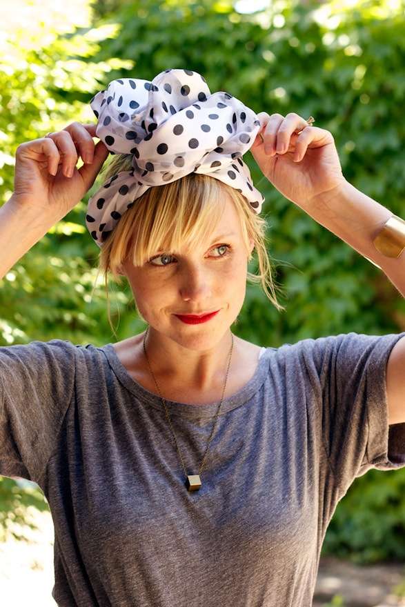 Upcycled Scarf Headbands