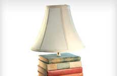 Upcycled Novel Lamps