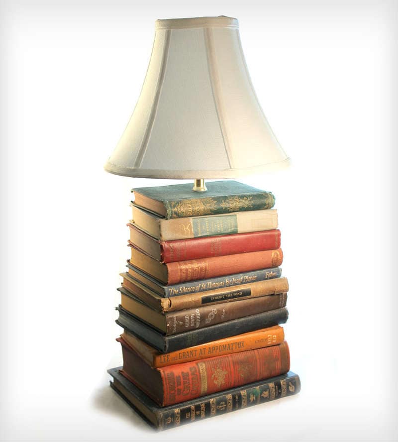 Upcycled Novel Lamps