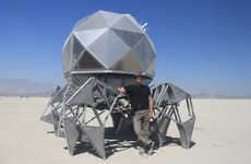 Geodesic Walking Pod Robots