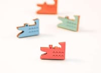 8-Bit Crocodile Earrings Image 4