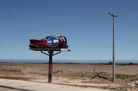 Mangled Automobile Road Signs Image 3