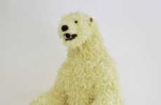 Feathery Polar Bear Sculptures